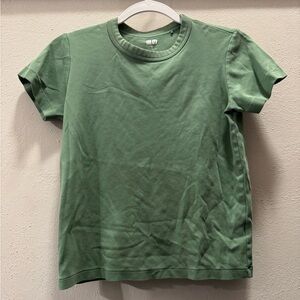 Uniqlo Green Crew Neck Short Sleeve T-Shirt (S)